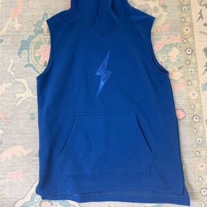 Bruce Bolt Hoodie Adult Large Blue Sleeveless Sweater Casual Active Men's